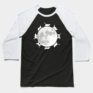 Lunar Cats Baseball T-Shirt